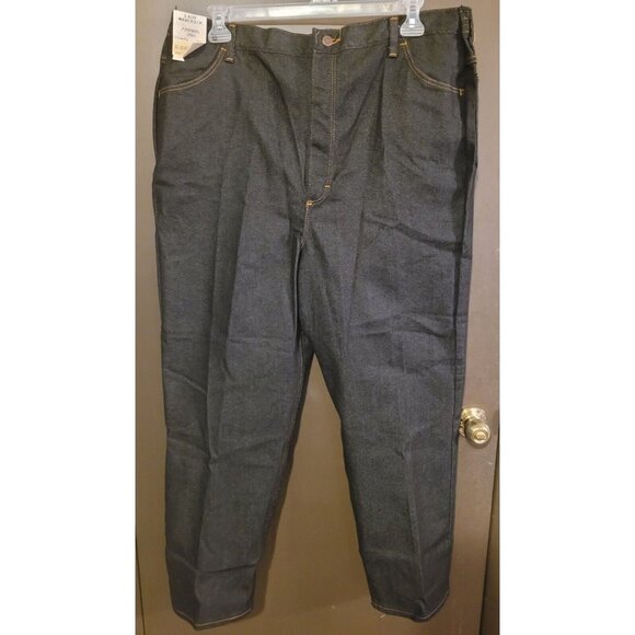 Lady Maverick Women's Elastic Waist Black Wash Jeans Size 20 1/2 Made in USA - Picture 1 of 4